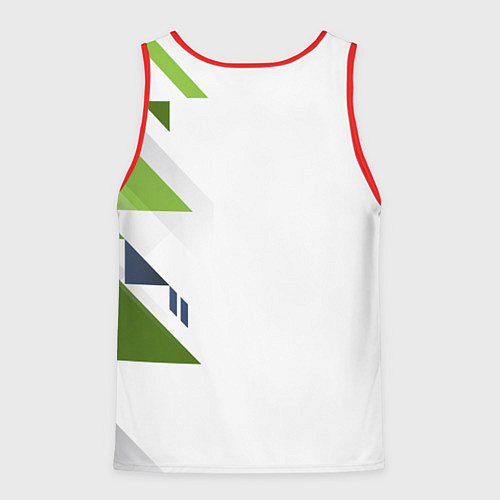 Мужская майка без рукавов Геометрическая абстракция вектор / 3D-Красный – фото 2