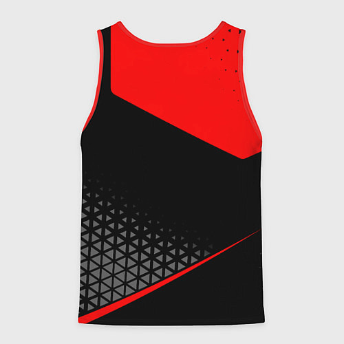 Мужская майка без рукавов Lexus - red sportwear / 3D-Красный – фото 2