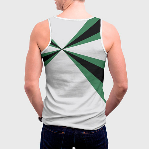 Мужская майка без рукавов Железнодорожные войска / 3D-Белый – фото 4