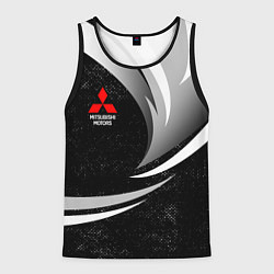 Майка-безрукавка мужская Митсубиси - строгие оттенки, цвет: 3D-черный