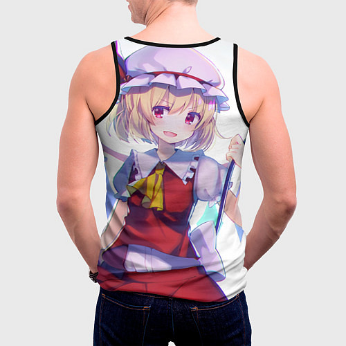 Мужская майка без рукавов Touhou Project Фландр Скарлет / 3D-Черный – фото 4