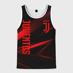 Мужская майка без рукавов Juventus black red logo