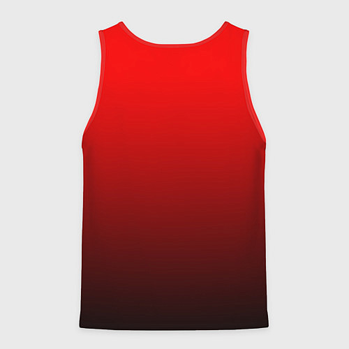 Мужская майка без рукавов Градиент красно-чёрный / 3D-Красный – фото 2