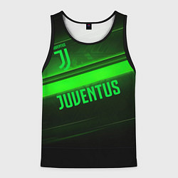 Майка-безрукавка мужская Juventus green line, цвет: 3D-черный