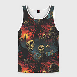 Майка-безрукавка мужская Нечистый дух, цвет: 3D-белый