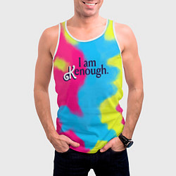 Майка-безрукавка мужская I Am Kenough Tie-Dye, цвет: 3D-белый — фото 2