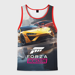 Майка-безрукавка мужская Forza Horizon, цвет: 3D-красный