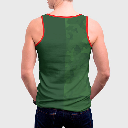 Мужская майка без рукавов Самый лучший в мире дедушка / 3D-Красный – фото 4