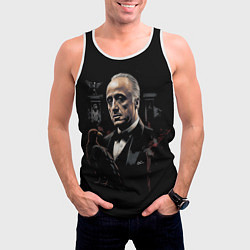 Майка-безрукавка мужская Крестный отец, цвет: 3D-белый — фото 2
