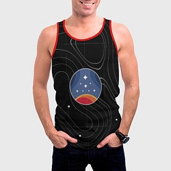 Майка-безрукавка мужская The Constellation, цвет: 3D-красный — фото 2