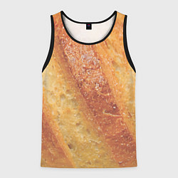 Майка-безрукавка мужская Корочка батона, цвет: 3D-черный