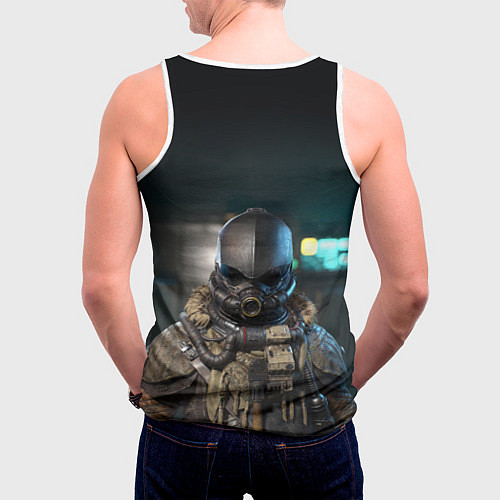 Мужская майка без рукавов Starfield astronaut / 3D-Белый – фото 4
