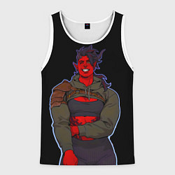 Майка-безрукавка мужская Карлах - Baldurs gate 3, цвет: 3D-белый