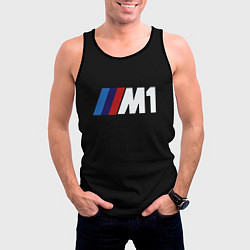 Майка-безрукавка мужская Bmw sport formula 1, цвет: 3D-черный — фото 2