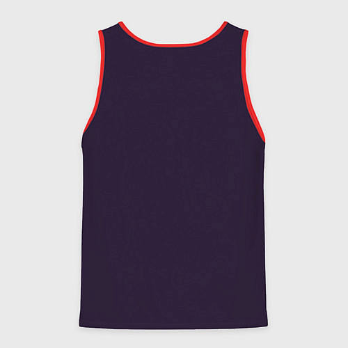 Мужская майка без рукавов Pew Pew Madafakas - лама с пистолетами / 3D-Красный – фото 2