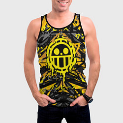 Майка-безрукавка мужская One Piece Trafalgar symbol, цвет: 3D-черный — фото 2