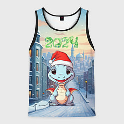 Мужская майка без рукавов Праздничный дракон 2024