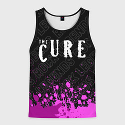 Майка-безрукавка мужская The Cure rock legends посередине, цвет: 3D-черный