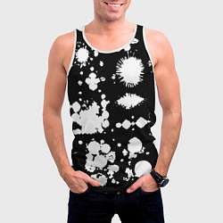 Майка-безрукавка мужская Фантазийный космический паттерн, цвет: 3D-белый — фото 2