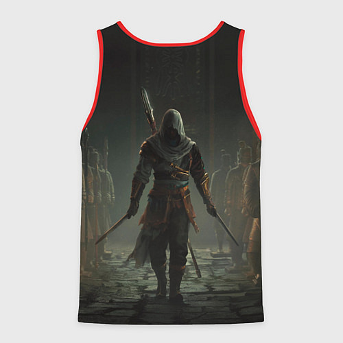 Мужская майка без рукавов Герой assassins creed jade / 3D-Красный – фото 2