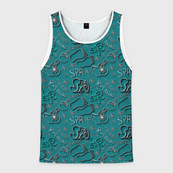 Майка-безрукавка мужская Therapy relaxing harmony, цвет: 3D-белый