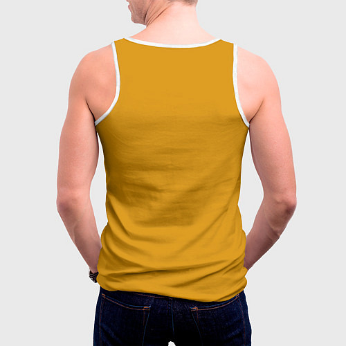 Мужская майка без рукавов Basketball - кольцо и мяч / 3D-Белый – фото 4