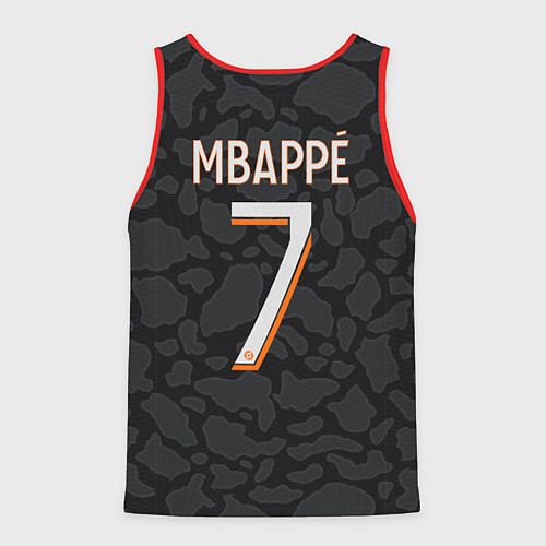 Мужская майка без рукавов Килиан Мбаппе форма ПСЖ 23-24 третья / 3D-Красный – фото 2
