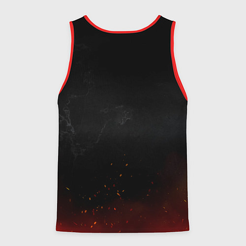 Мужская майка без рукавов Алекс в стиле Металлика / 3D-Красный – фото 2