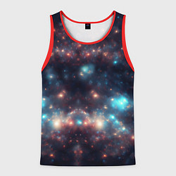 Майка-безрукавка мужская Космический простор, цвет: 3D-красный