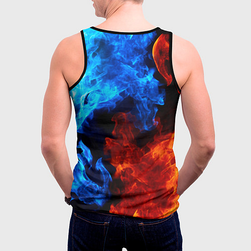 Мужская майка без рукавов Alan Wake огни / 3D-Черный – фото 4