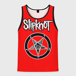 Майка-безрукавка мужская Slipknot пентаграмма, цвет: 3D-черный