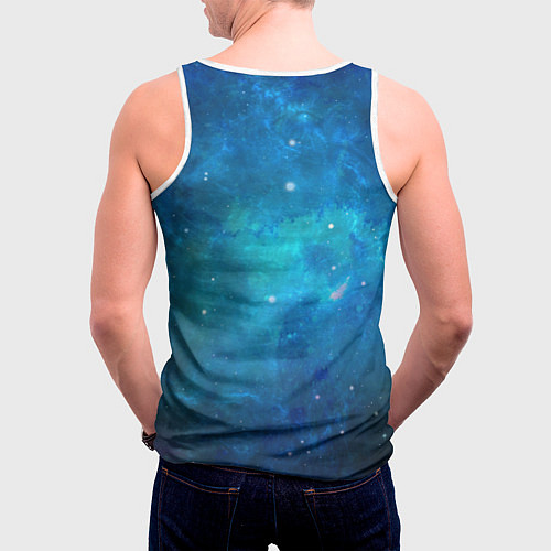 Мужская майка без рукавов Хомялёт / 3D-Белый – фото 4