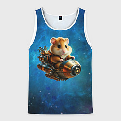 Майка-безрукавка мужская Хомялёт, цвет: 3D-белый