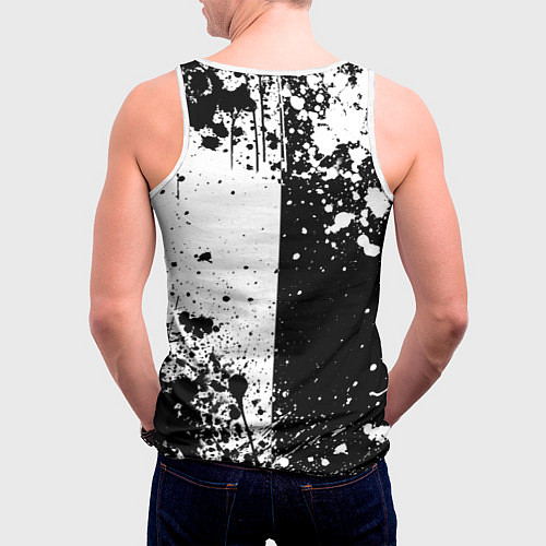 Мужская майка без рукавов Ведьмак - знаки и брызги / 3D-Белый – фото 4