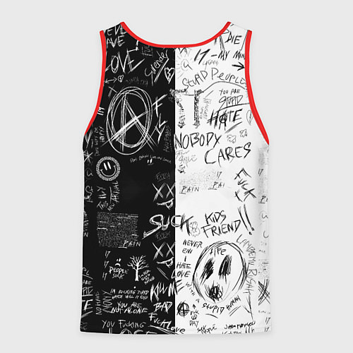 Мужская майка без рукавов Makima - Chainsaw man / 3D-Красный – фото 2