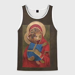 Мужская майка без рукавов Икона котоматери