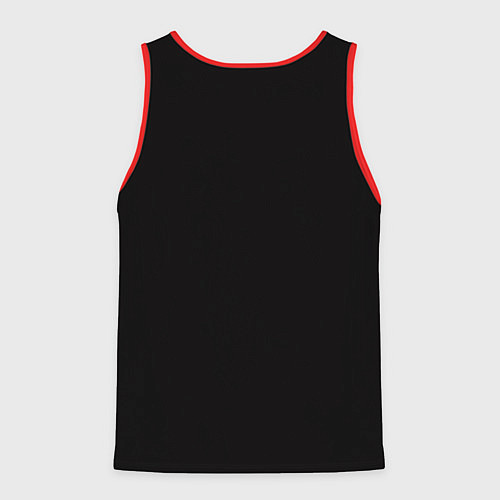 Мужская майка без рукавов Хабиб Нурмагомедов с поясом чемпиона / 3D-Красный – фото 2