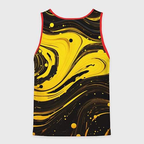 Мужская майка без рукавов Ребекка и Киберпанк / 3D-Красный – фото 2