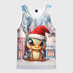 Мужская майка без рукавов Маленький дракончик 2024 год