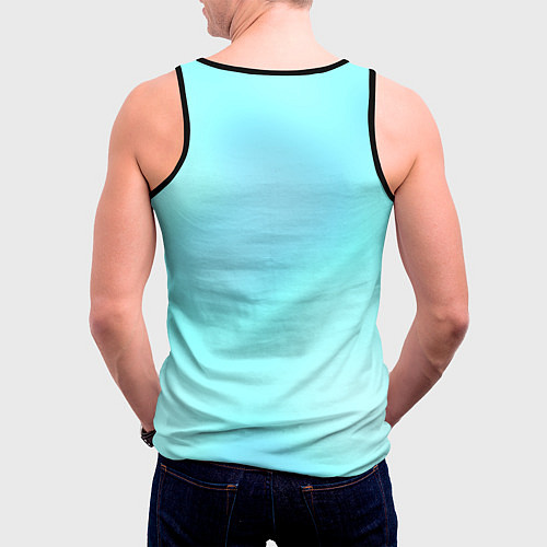 Мужская майка без рукавов Поедатель корма / 3D-Черный – фото 4