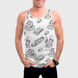 Майка-безрукавка мужская Покатушки, цвет: 3D-белый — фото 2