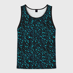 Майка-безрукавка мужская Цветной дождь, цвет: 3D-черный