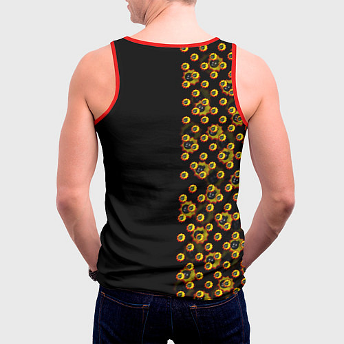 Мужская майка без рукавов Serious Sam pattern game / 3D-Красный – фото 4