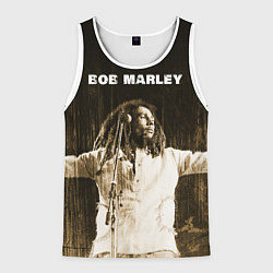 Мужская майка без рукавов Музыкант в стиле регги Боб Марли
