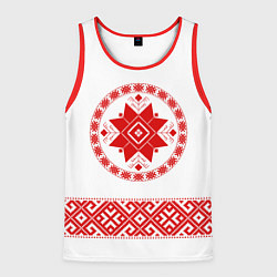 Мужская майка без рукавов Вышиванка с обережной символикой