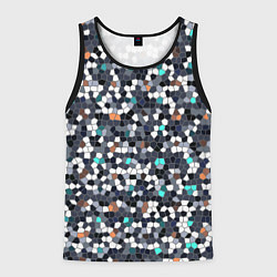 Майка-безрукавка мужская Мозаика серый, цвет: 3D-черный