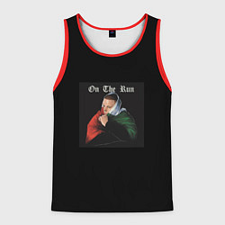 Майка-безрукавка мужская Alblak 52 - On the run, цвет: 3D-красный