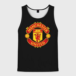 Майка-безрукавка мужская Manchester United fc club, цвет: 3D-черный