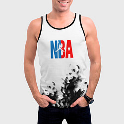 Майка-безрукавка мужская Basketball краски, цвет: 3D-черный — фото 2