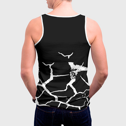 Мужская майка без рукавов Xbox game текстура рельеф / 3D-Белый – фото 4